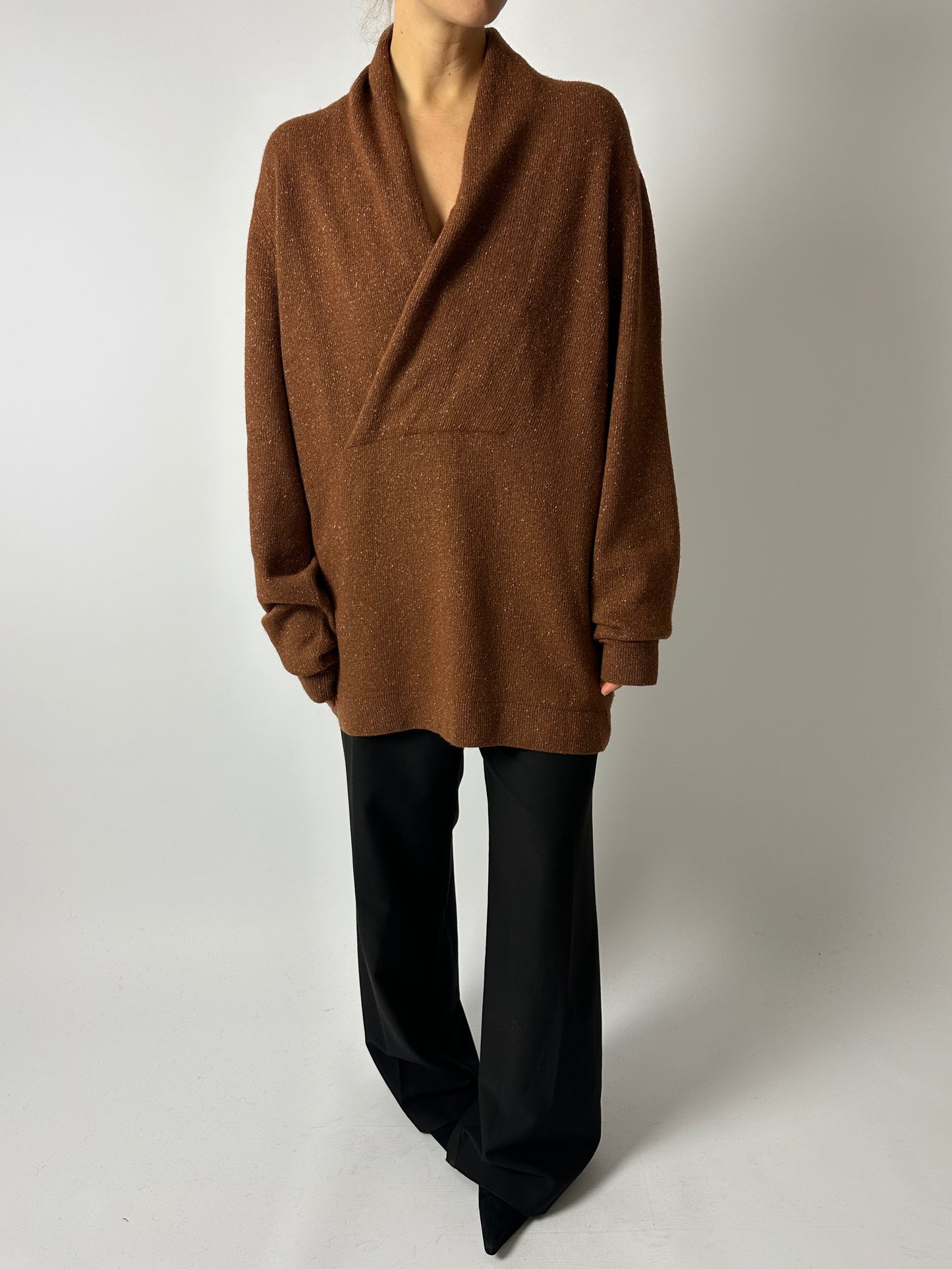 Hugo Boss wool sweater | Chestnut