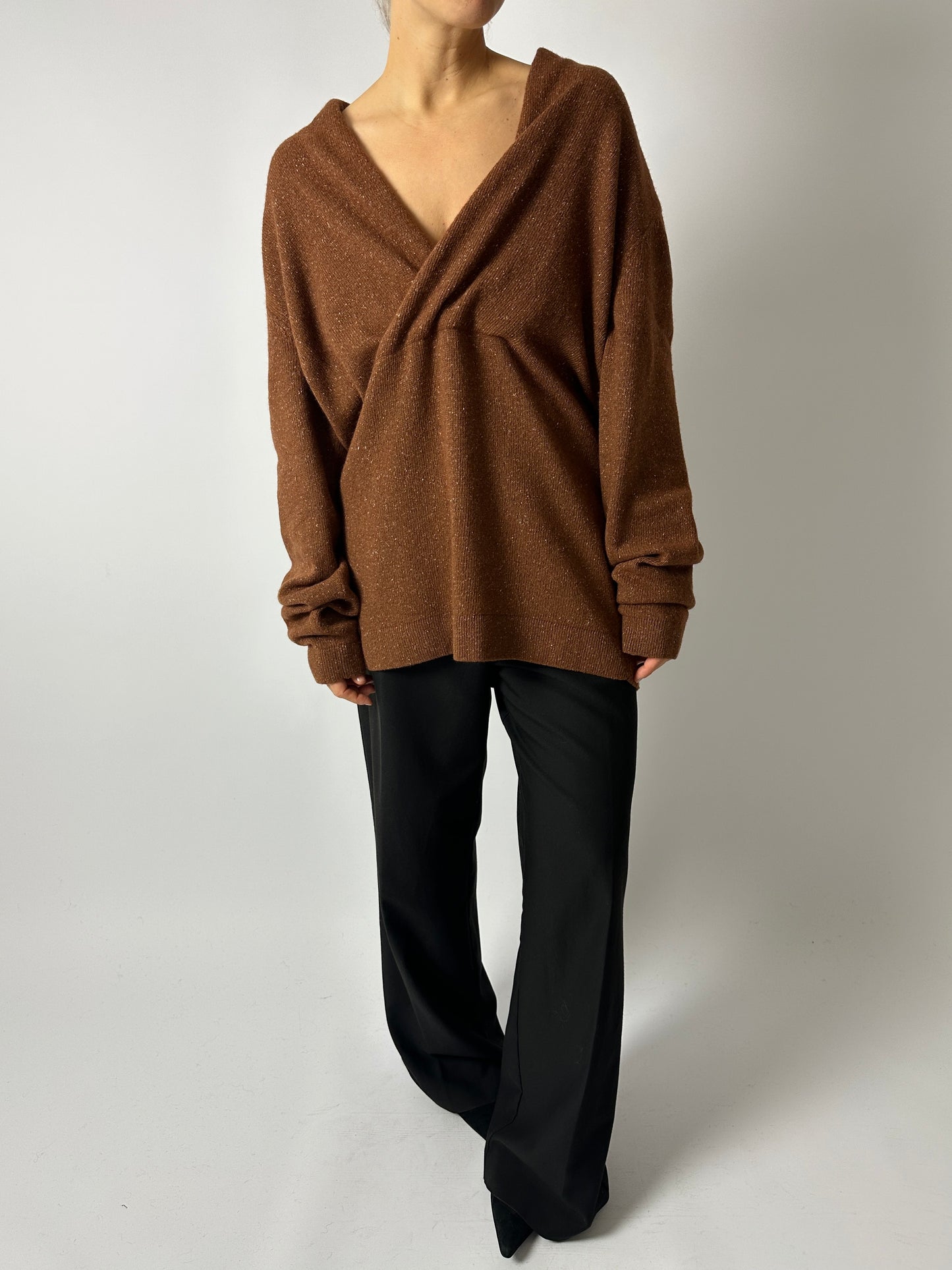 Hugo Boss wool sweater | Chestnut