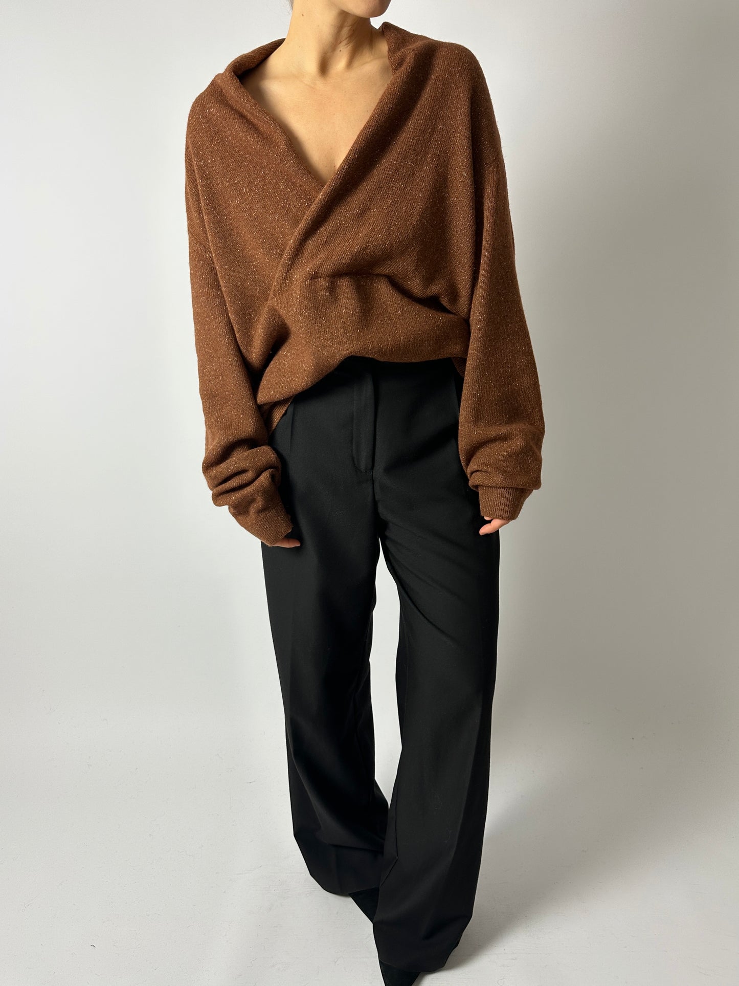 Hugo Boss wool sweater | Chestnut