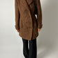 Double-breasted Alpaca coat | Chestnut