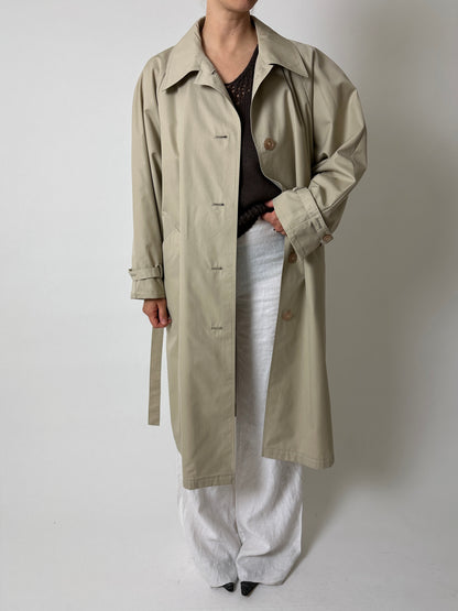 Long trench coat | Sand beige