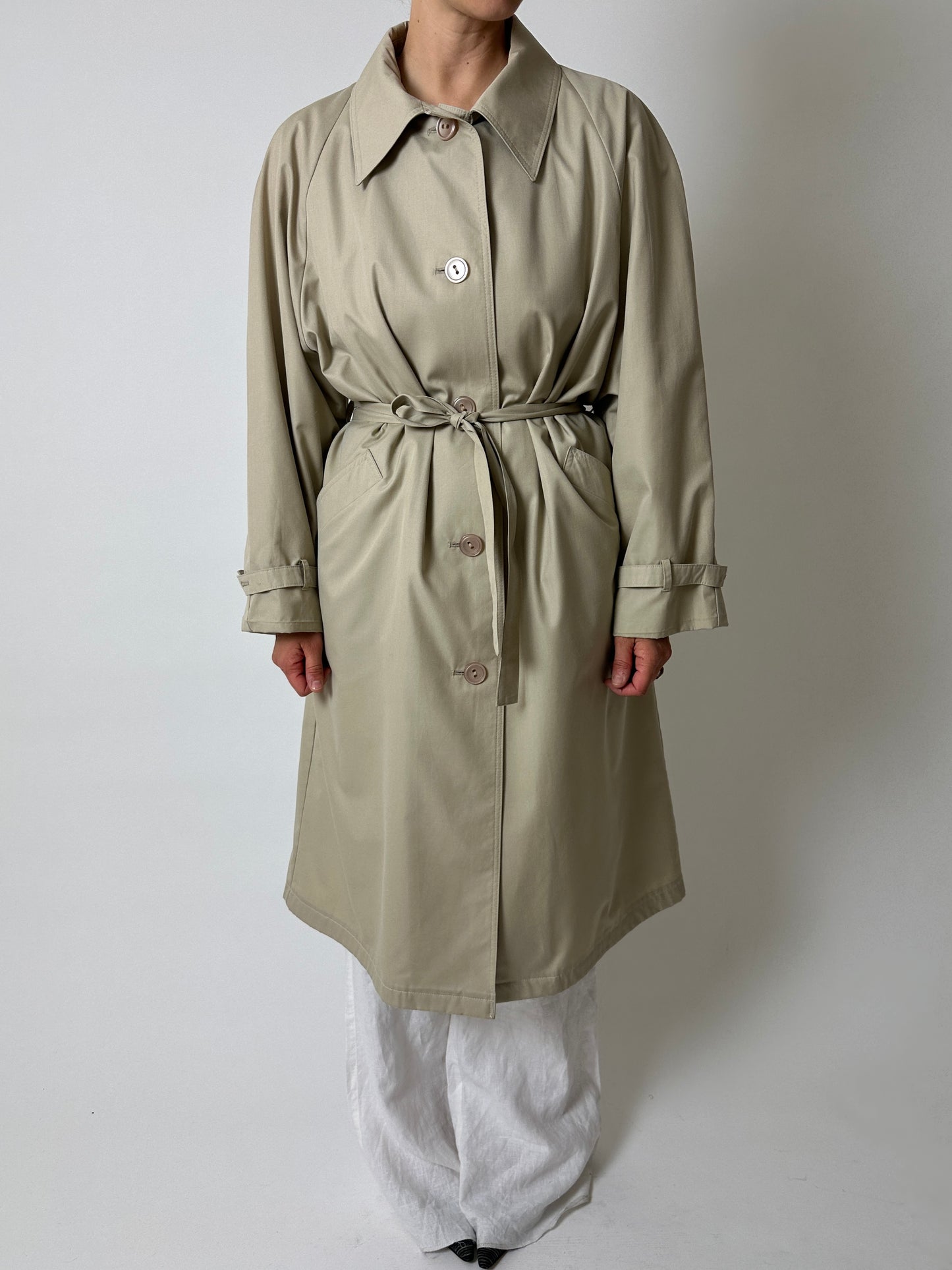 Long trench coat | Sand beige