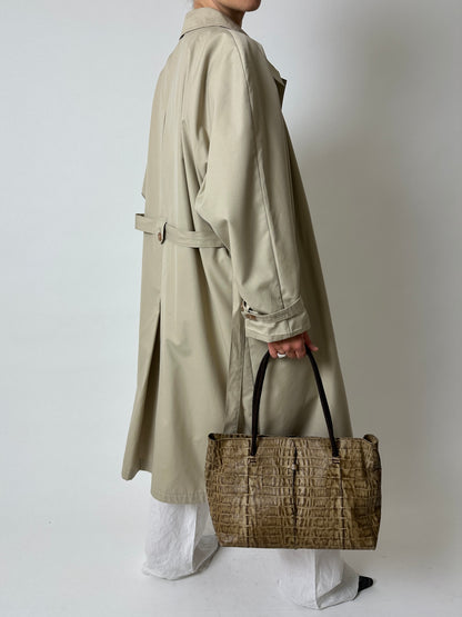 Long trench coat | Sand beige