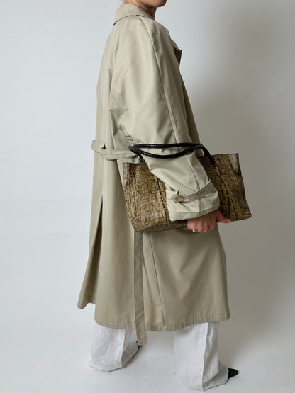 Long trench coat | Sand beige