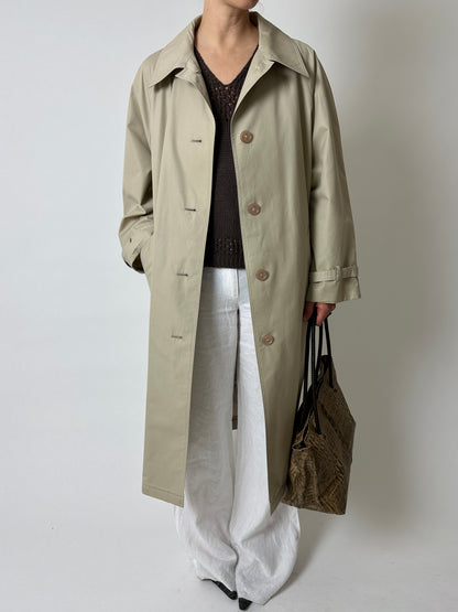 Long trench coat | Sand beige