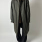Long wax coat | Forest green