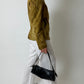 Leather fitted jacket | Ochre brown