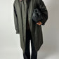Long wax coat | Forest green
