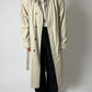 Long trench coat | Soft ecru