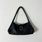 Leather shoulder bag | Black