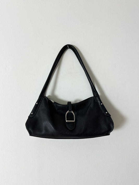 Leather shoulder bag | Black
