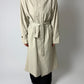 Long trench coat | Soft ecru