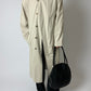 Long trench coat | Soft ecru