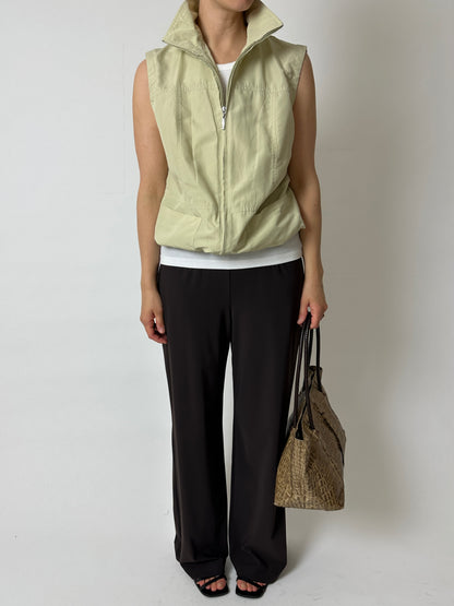 Zip sleeveless vest | Butter