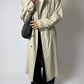 Long trench coat | Soft ecru