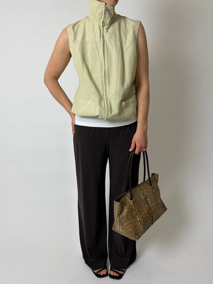 Zip sleeveless vest | Butter