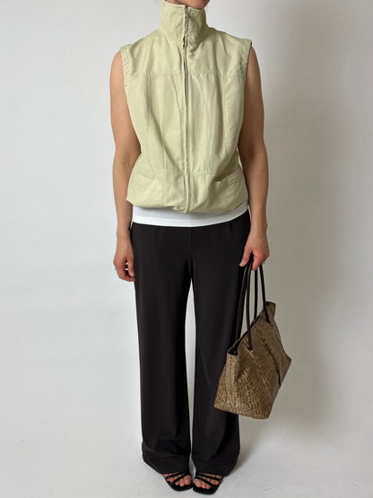 Zip sleeveless vest | Butter