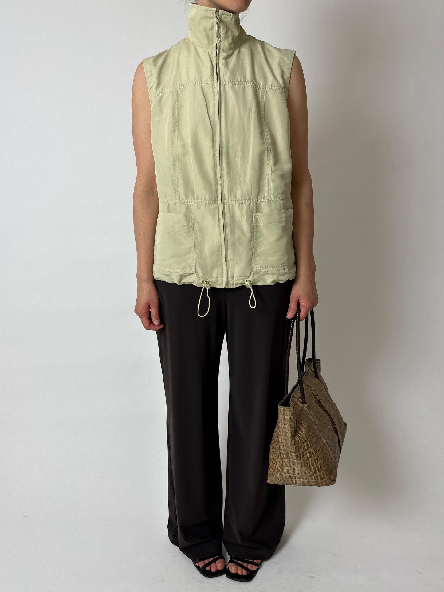 Zip sleeveless vest | Butter
