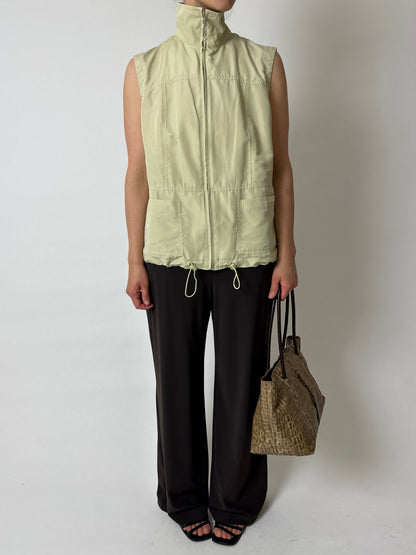 Zip sleeveless vest | Butter