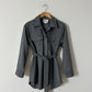 Belted shirt jacket | Grey
