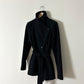 Fitted belted jacket | Black