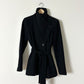 Fitted belted jacket | Black