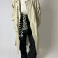 Long trench coat | Soft ecru