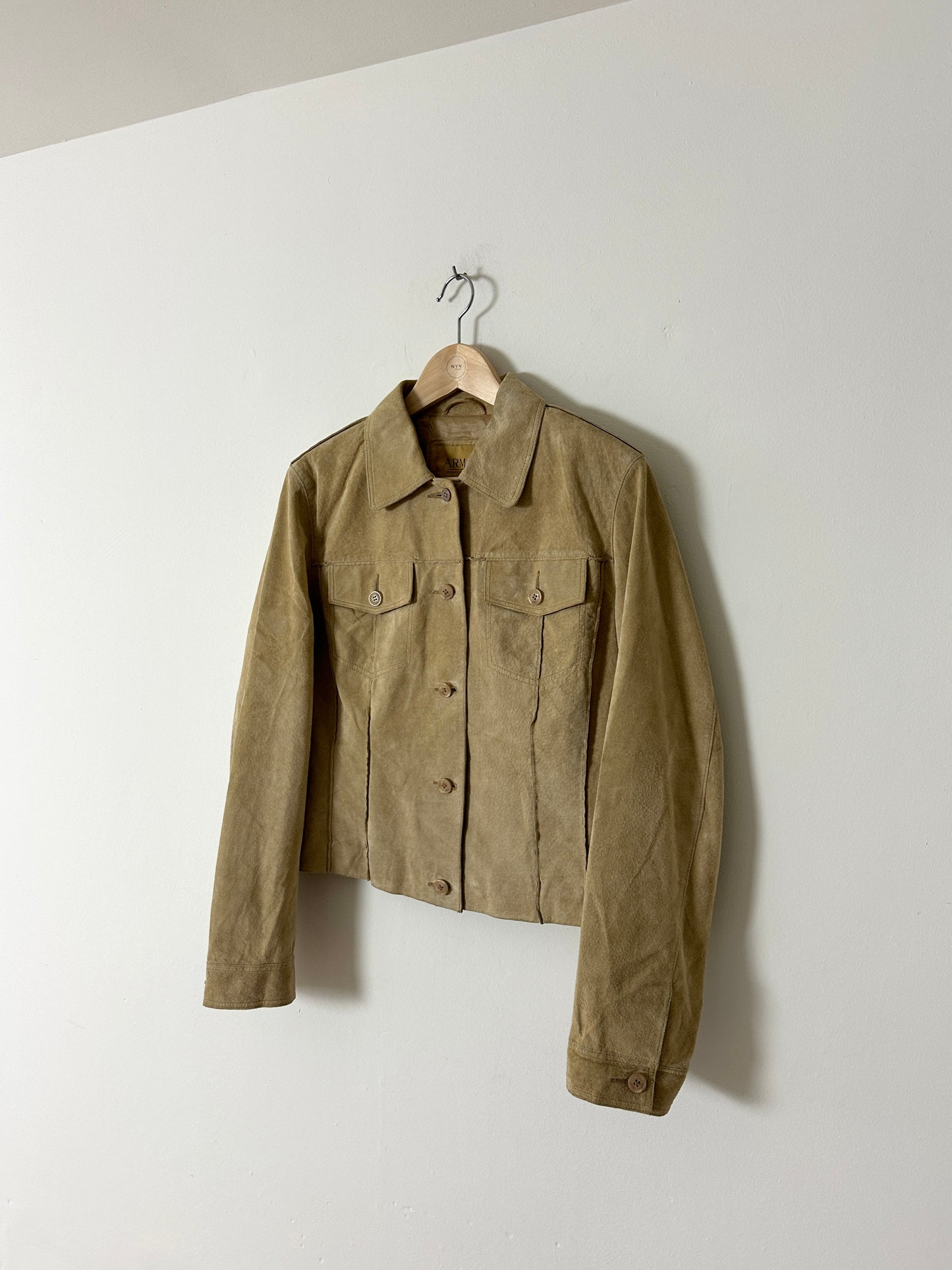 Suede jacket | Butter beige