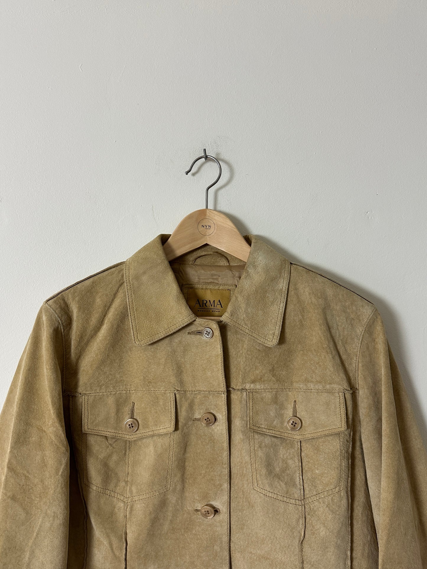 Suede jacket | Butter beige