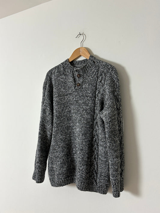 Chucky wool sweater | Grey / Off white