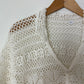 Crochet blouse | Off white