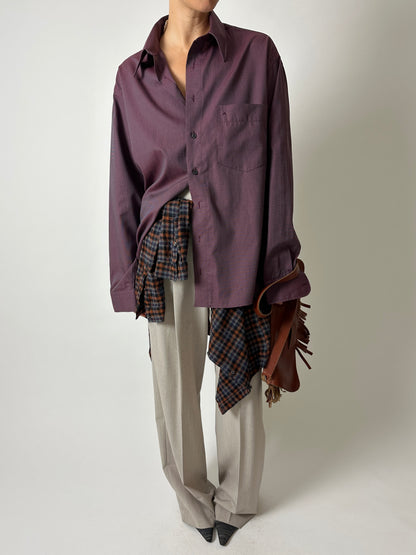 Relaxed shirt | Bordeaux