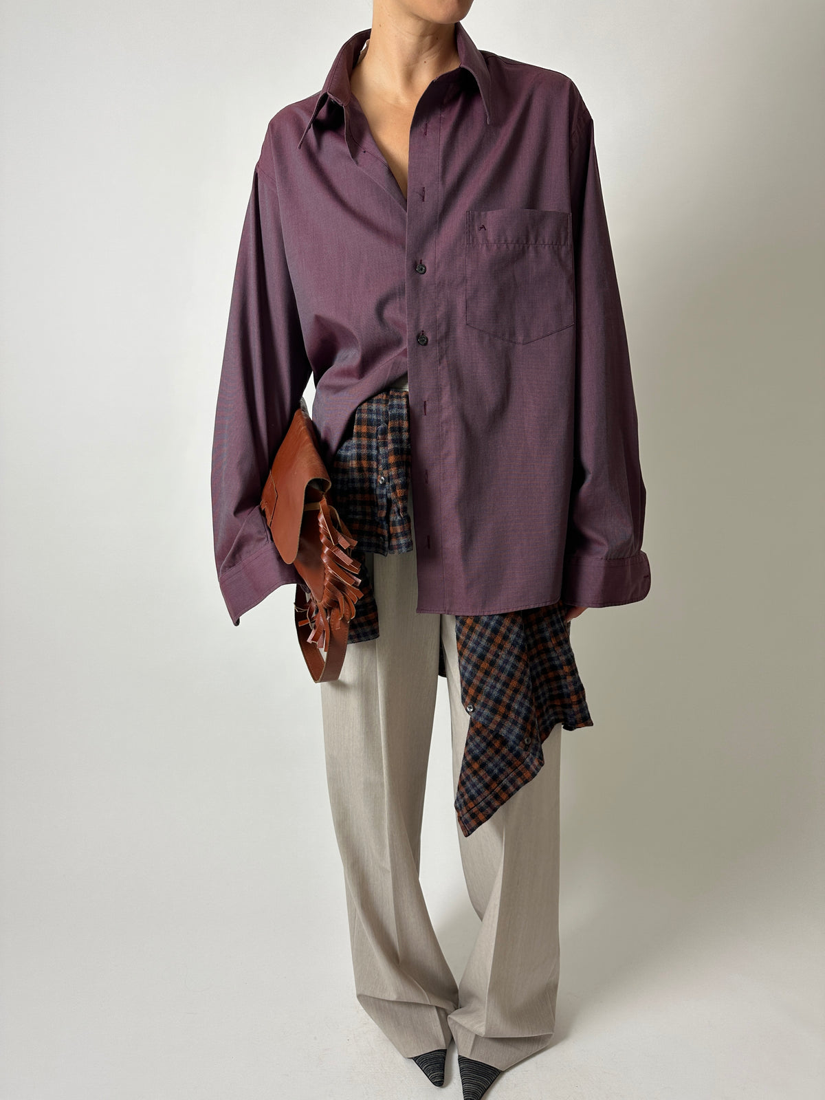 Relaxed shirt | Bordeaux
