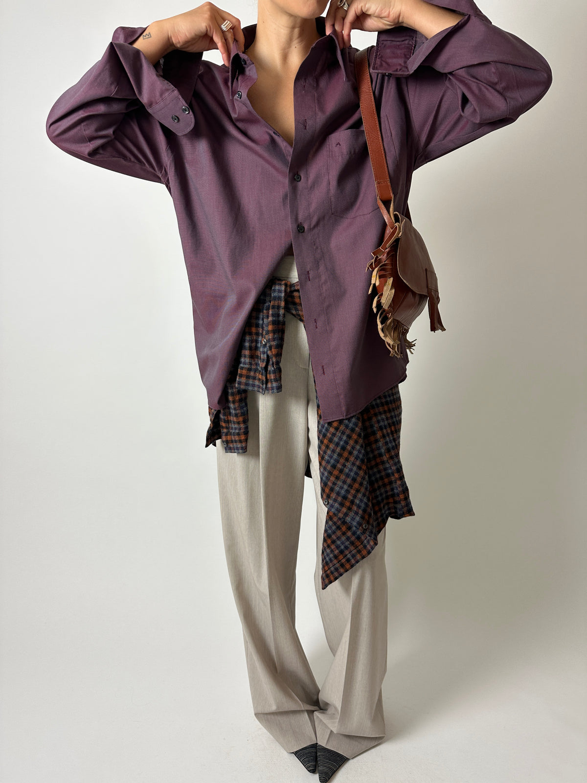 Relaxed shirt | Bordeaux