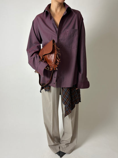 Relaxed shirt | Bordeaux
