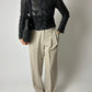 Cropped detailed jacket | Black