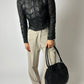 Cropped detailed jacket | Black