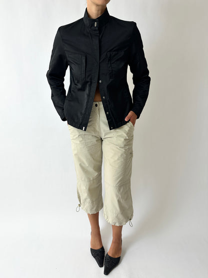 Capri cotton trousers | Soft ecru