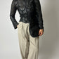 Cropped detailed jacket | Black