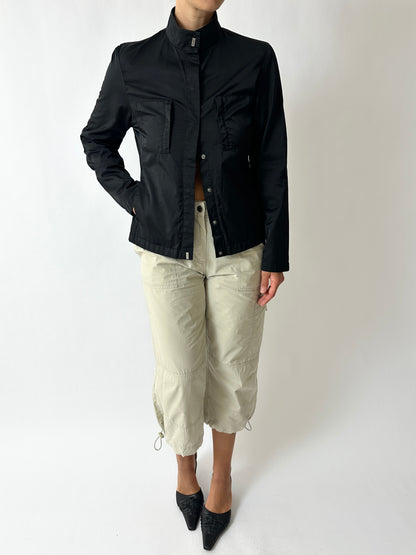 Satin jacket | Black
