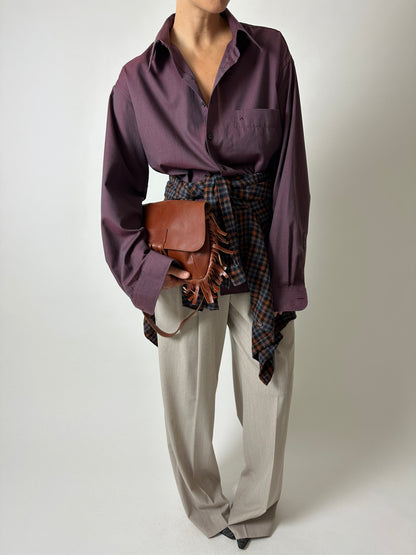 Relaxed shirt | Bordeaux