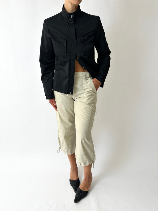 Satin jacket | Black
