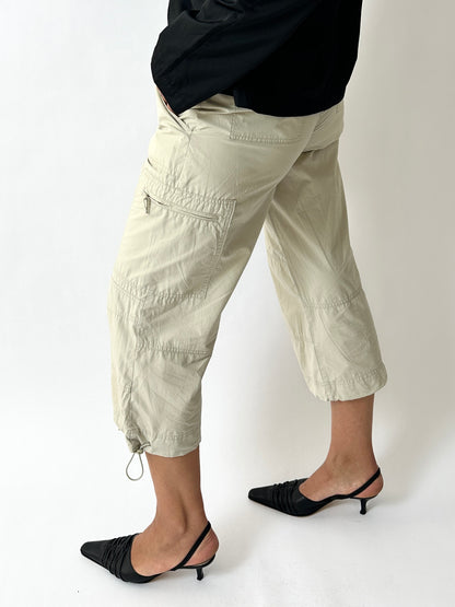 Capri cotton trousers | Soft ecru