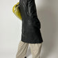 Long leather coat | Black