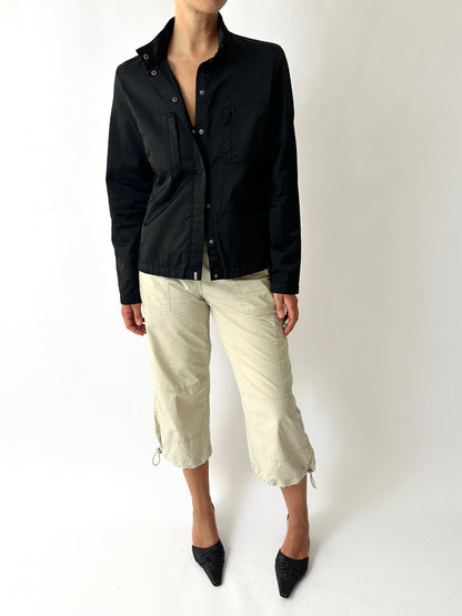 Satin jacket | Black