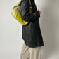 Leather shoulder bag | Toxic green