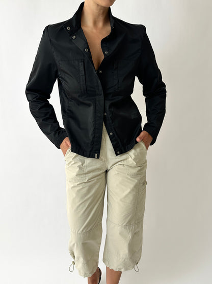 Capri cotton trousers | Soft ecru