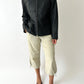 Leather zip jacket | Black