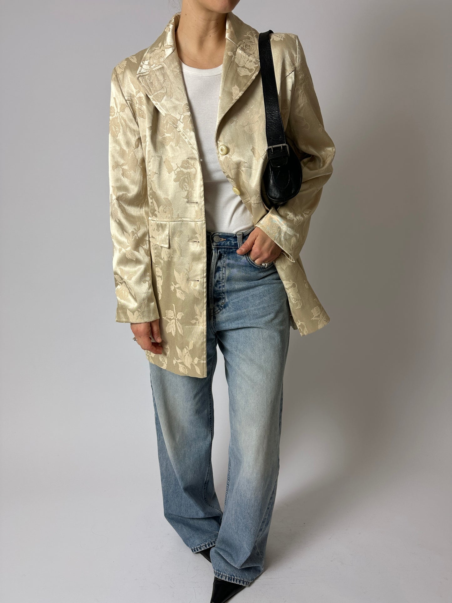 Satin blazer coat | Butter
