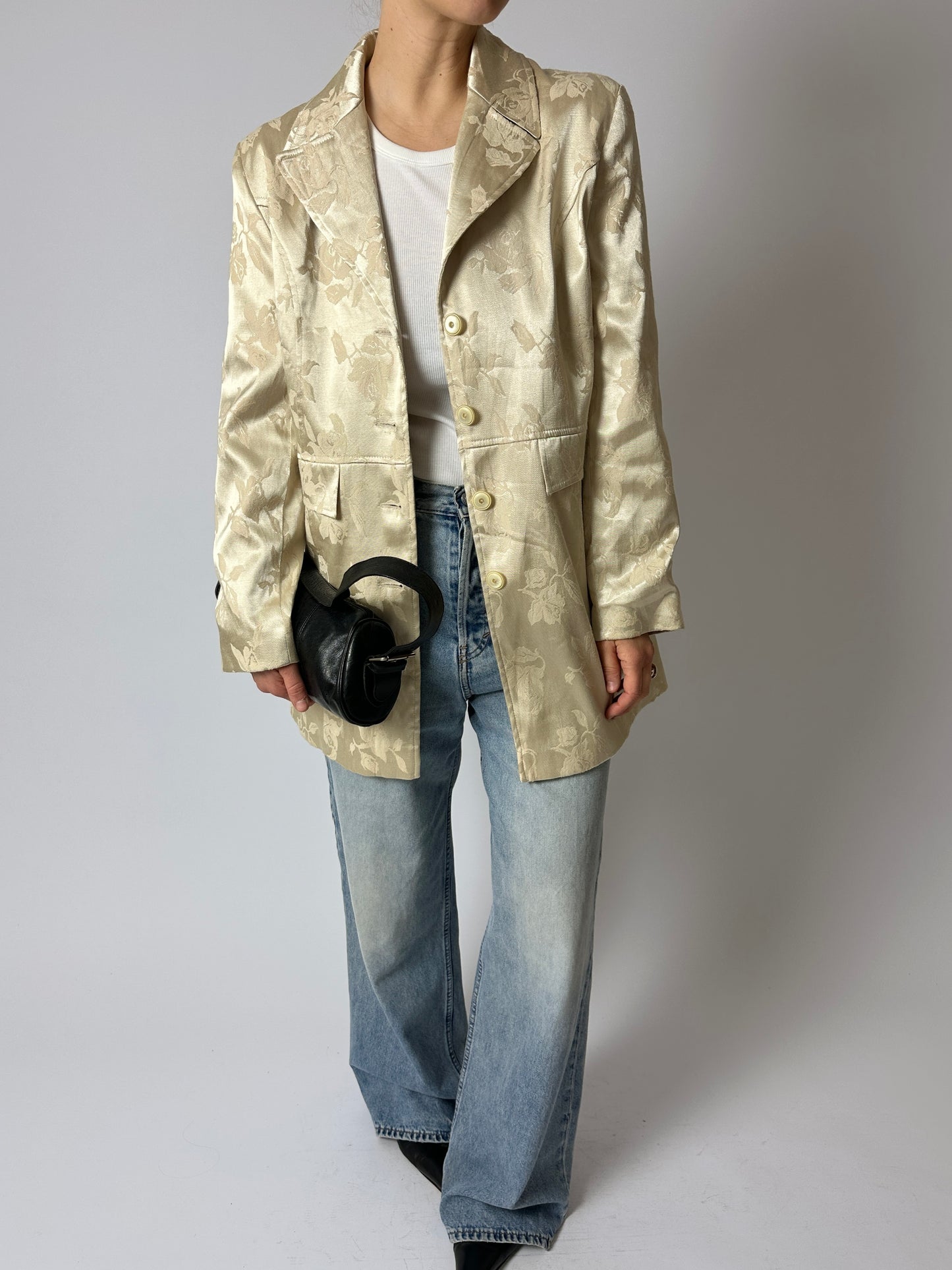 Satin blazer coat | Butter